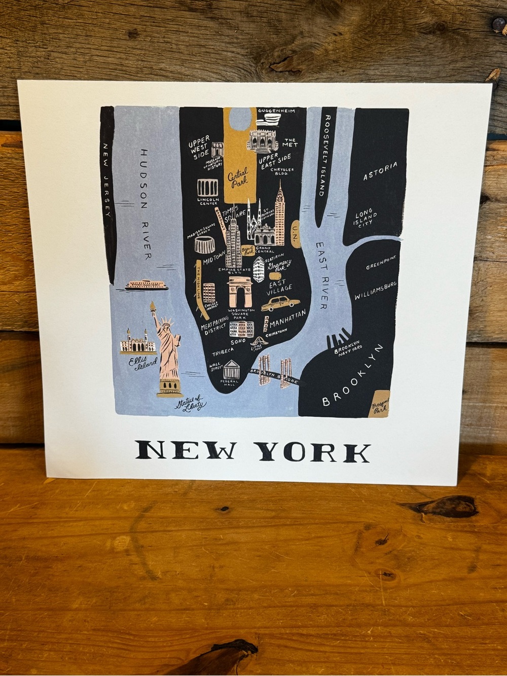 Rifle Paper Co. New York World Traveler Art Print 11x10.25